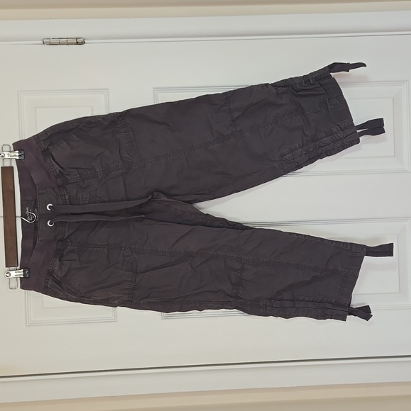🤍 Calvin Klein Performance Poplin Capri Cargo Pants Women’s XS 100% Cotton - Picture 3 of 17